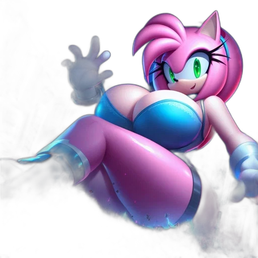 concept art, 3d render, fantasy art, vaporwave transparent PNG cut-out
