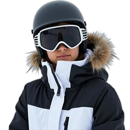 jacket, women, black, white transparent PNG cut-out