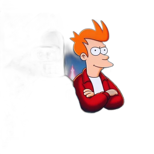 jacket, staff, robot, face transparent PNG cut-out