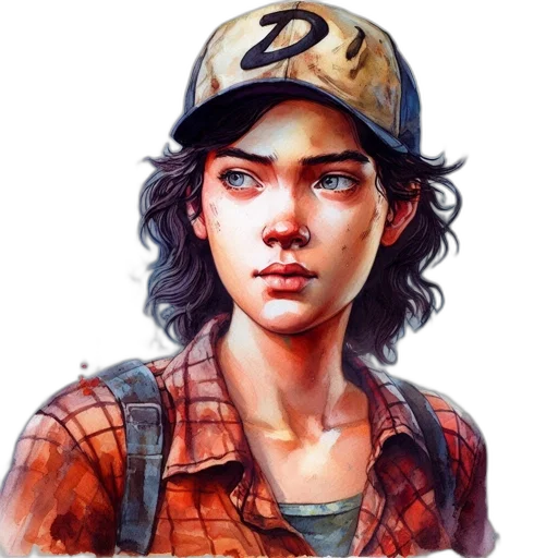 face, hat, weapon, jacket transparent PNG cut-out