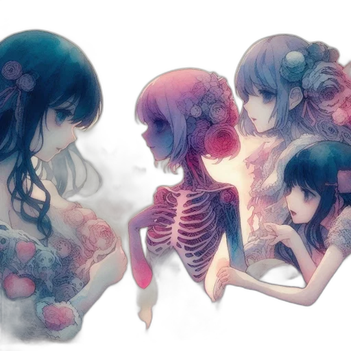 mask, dress, watercolor, concept art transparent PNG cut-out