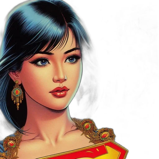 jewelry, comic book art, fantasy art, photorealistic transparent PNG cut-out