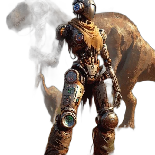 robot, weapon, animal, staff transparent PNG cut-out