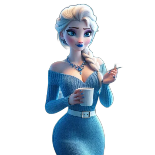 dress, staff, robot, concept art transparent PNG cut-out