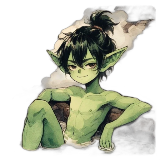 dragon, creature, mask, staff transparent PNG cut-out