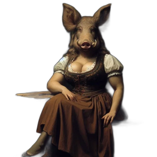 dress, animal, creature, mask transparent PNG cut-out