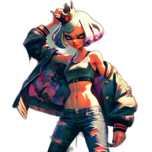 jacket, weapon, concept art, cyberpunk transparent PNG cut-out