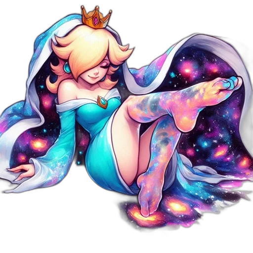 crown, dress, staff, creature transparent PNG cut-out