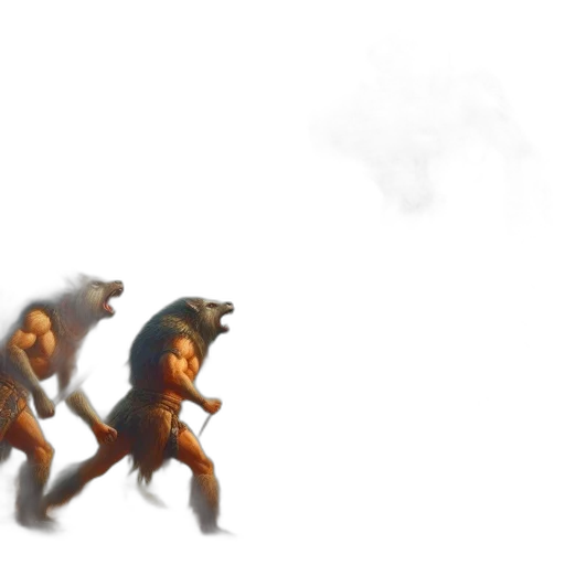 creature, animal, concept art, 3d render transparent PNG cut-out
