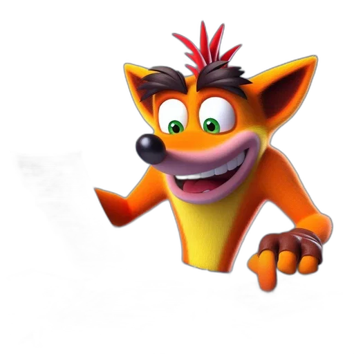 animal, creature, staff, 3d render transparent PNG cut-out