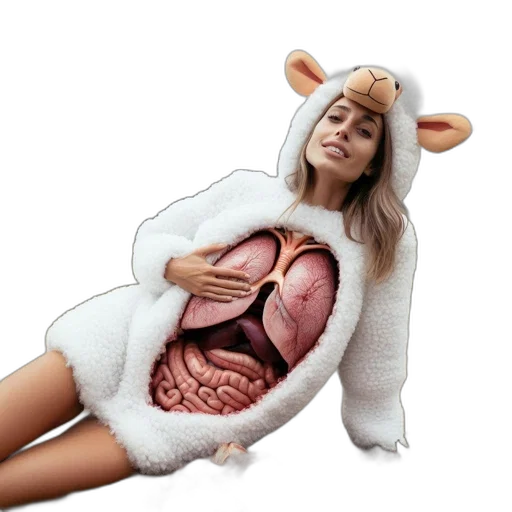 creature, animal, jacket, dress transparent PNG cut-out