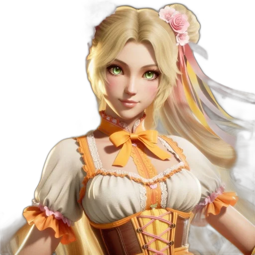 dress, concept art, fantasy art, 3d render transparent PNG cut-out