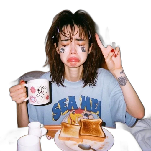 food, face, jacket, jewelry transparent PNG cut-out