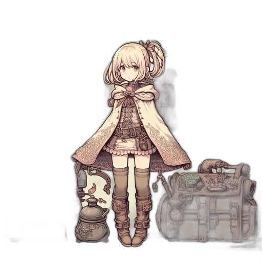staff, dress, weapon, creature transparent PNG cut-out