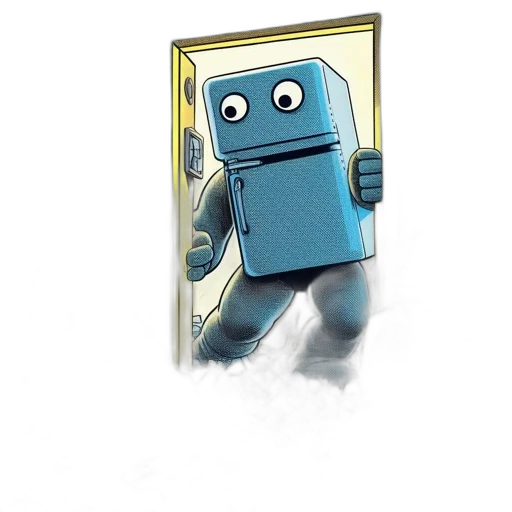 robot, concept art, 3d render, pixel art transparent PNG cut-out