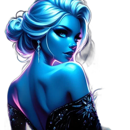 dress, comic book art, fantasy art, concept art transparent PNG cut-out