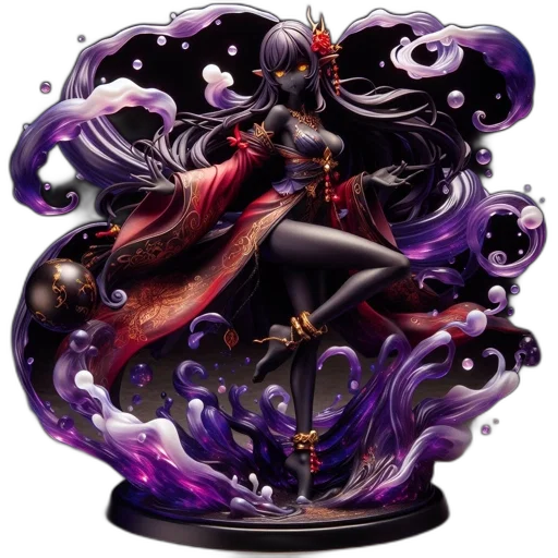 fantasy art, concept art, 3d render, dark transparent PNG cut-out