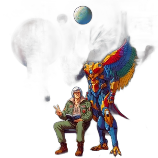 dragon, staff, concept art, fantasy art transparent PNG cut-out
