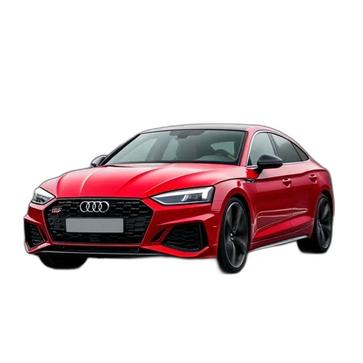 car, 3d render, photorealistic, red transparent PNG cut-out