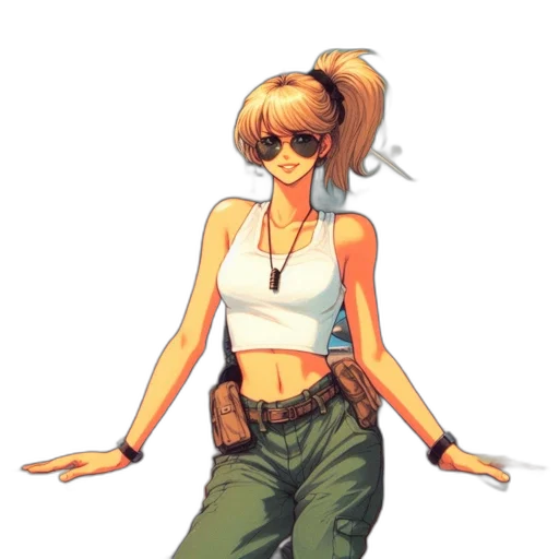 staff, jacket, weapon, pixel art transparent PNG cut-out
