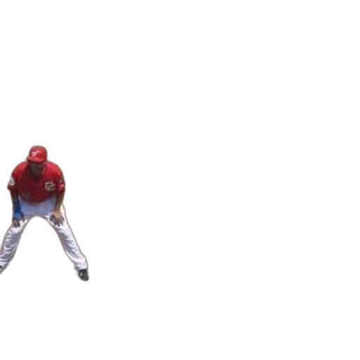 creature, baseball, player, red transparent PNG cut-out