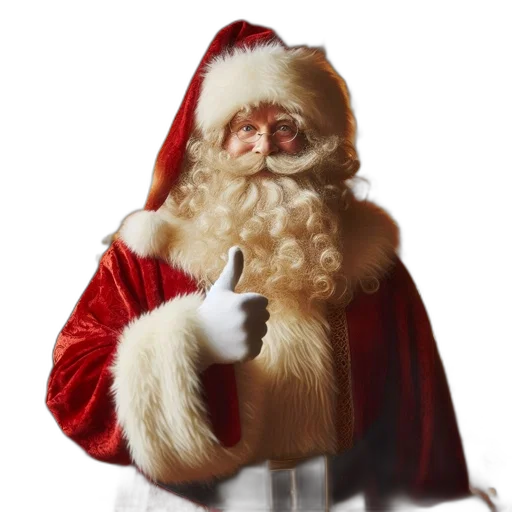 photorealistic, 3d render, concept art, santa transparent PNG cut-out