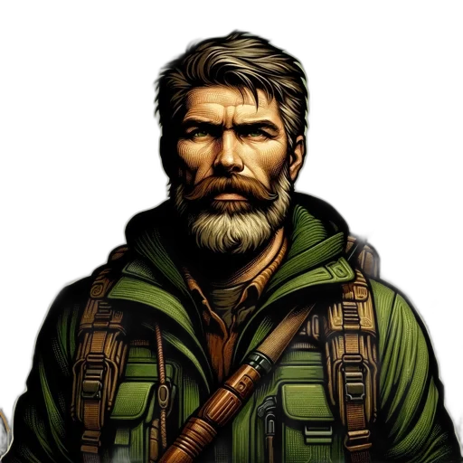 face, comic book art, pixel art, concept art transparent PNG cut-out