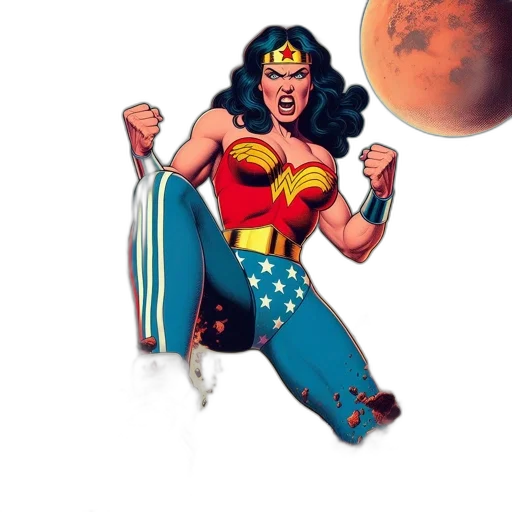 comic book art, concept art, outer space, wonder transparent PNG cut-out