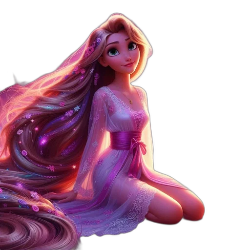dress, hair, fantasy art, concept art transparent PNG cut-out