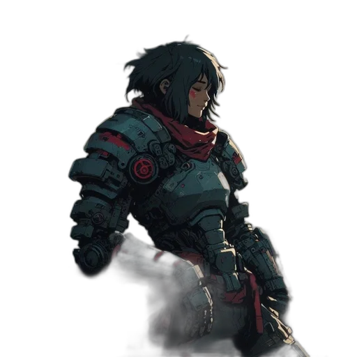 sword, weapon, staff, robot transparent PNG cut-out