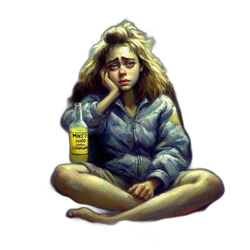 jacket, bottle, face, dress transparent PNG cut-out