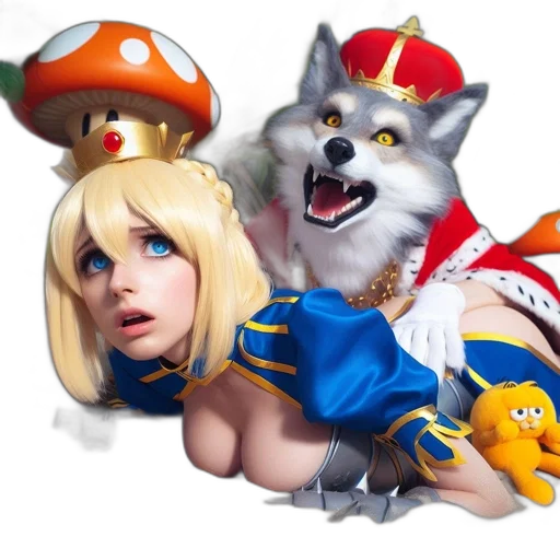 concept art, fantasy art, 3d render, pixel art transparent PNG cut-out