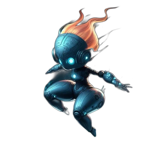 robot, staff, dragon, weapon transparent PNG cut-out