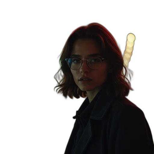 staff, jacket, weapon, face transparent PNG cut-out