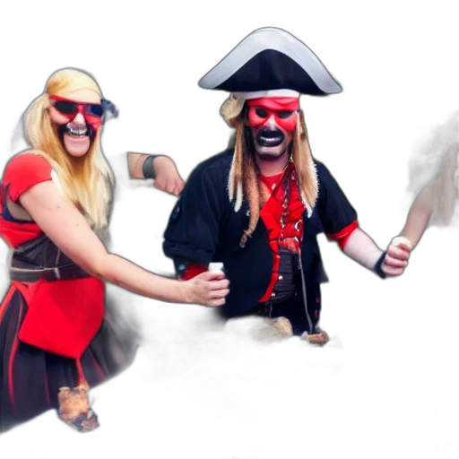 concept art, colleagues, having, pirate transparent PNG cut-out
