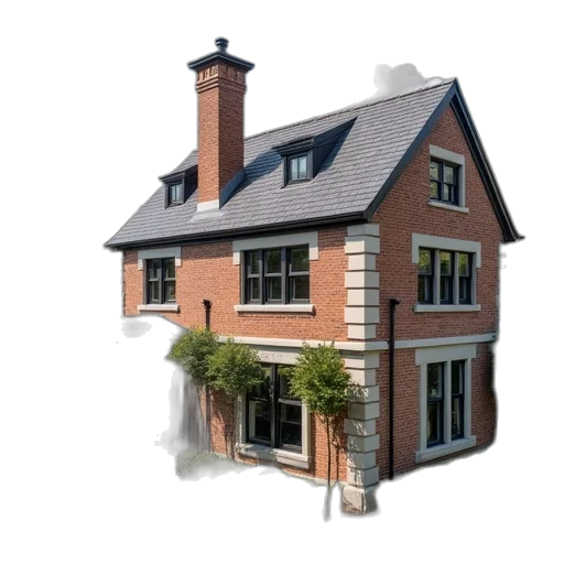 building, 3d render, photorealistic, royal transparent PNG cut-out