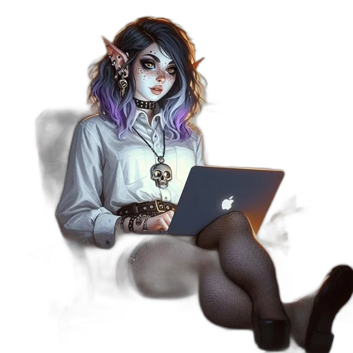 staff, jewelry, creature, robot transparent PNG cut-out