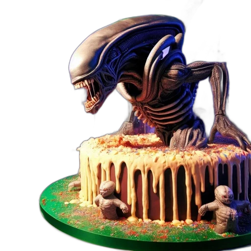 3d render, concept art, outer space, elaborate transparent PNG cut-out