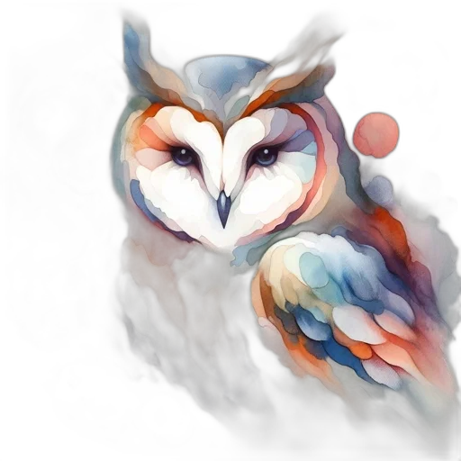 animal, face, mask, watercolor transparent PNG cut-out