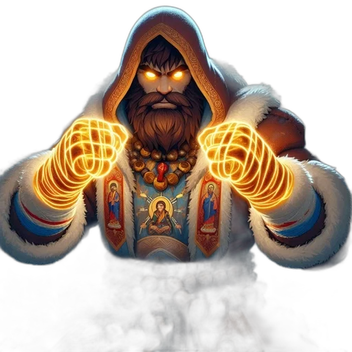 staff, jacket, mask, weapon transparent PNG cut-out