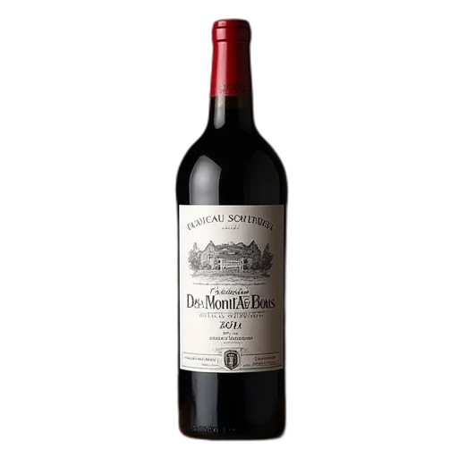 bottle, chateau, des, mont transparent PNG cut-out