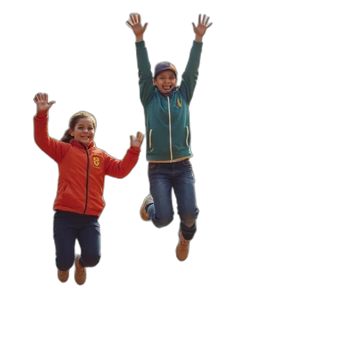 3d render, students, teacher, school transparent PNG cut-out