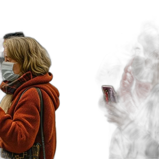 mask, jacket, concept art, photorealistic transparent PNG cut-out