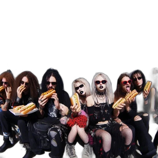 staff, hair, concept art, seven transparent PNG cut-out