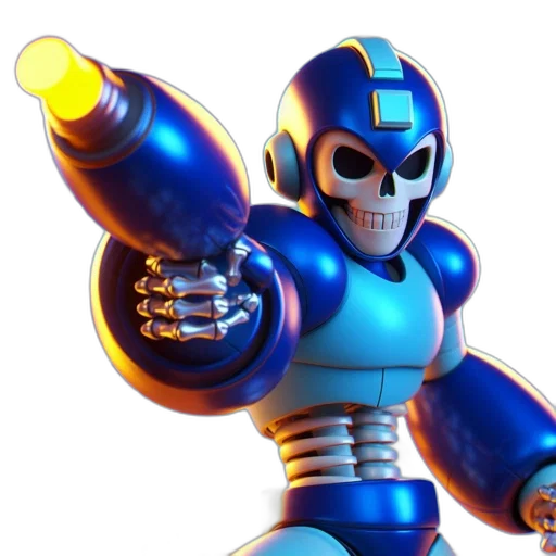 robot, weapon, 3d render, concept art transparent PNG cut-out