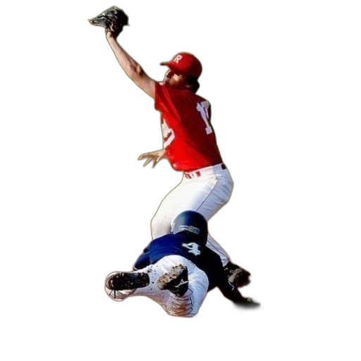 baseball, player, red, jersey transparent PNG cut-out