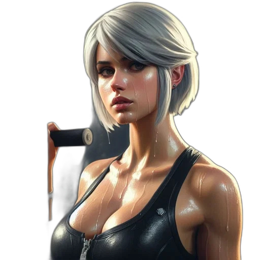 face, weapon, dress, staff transparent PNG cut-out
