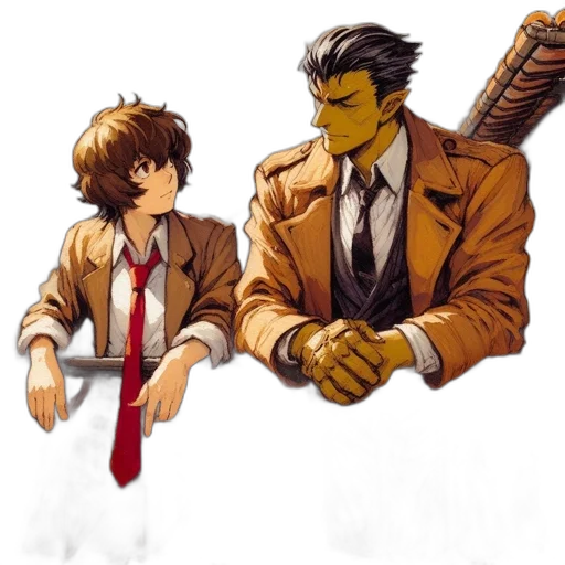 staff, jacket, weapon, sword transparent PNG cut-out