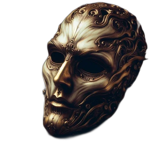 mask, crown, face, jewelry transparent PNG cut-out