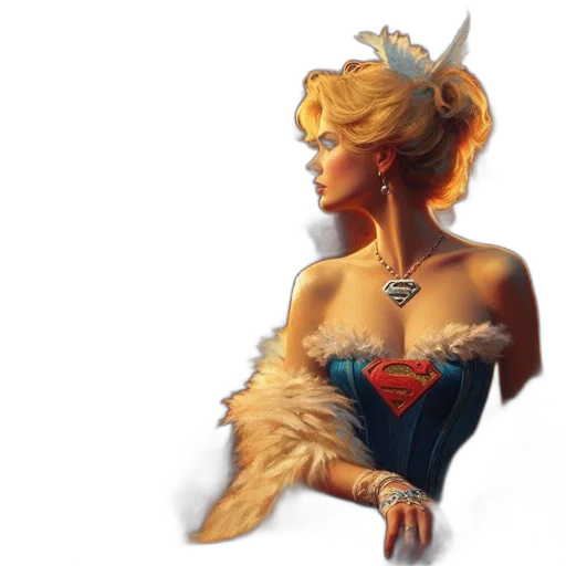crown, dress, jewelry, fantasy art transparent PNG cut-out